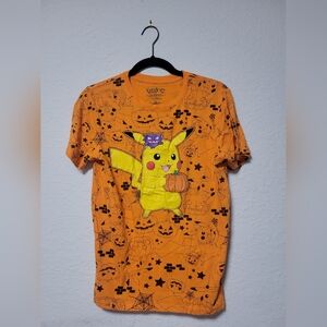 Hybrid Apparel Orange Halloween Pokémon T-Shirt